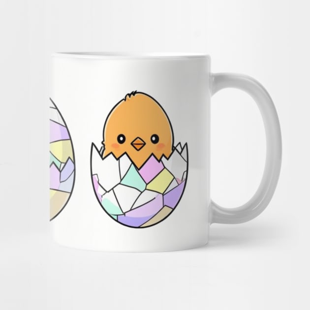 Chickens and Easter Eggs with a Baby Chick by Creatifly Graphic Tees
